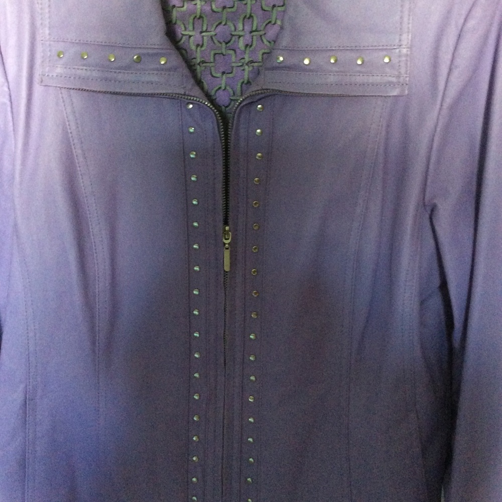 LAVENDER LEATHER JACKET